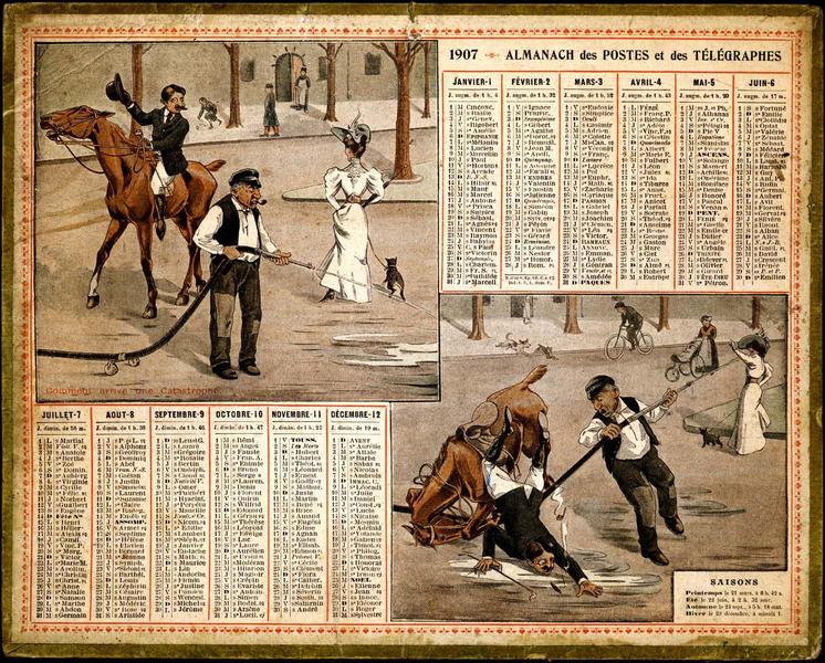 1907 / ALMANACH des POSTES et des TELEGRAPHES (titre inscrit)_0