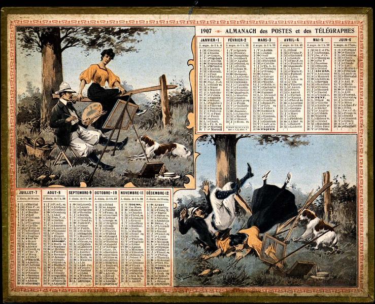 1907 / ALMANACH des POSTES et des TELEGRAPHES (titre inscrit)_0