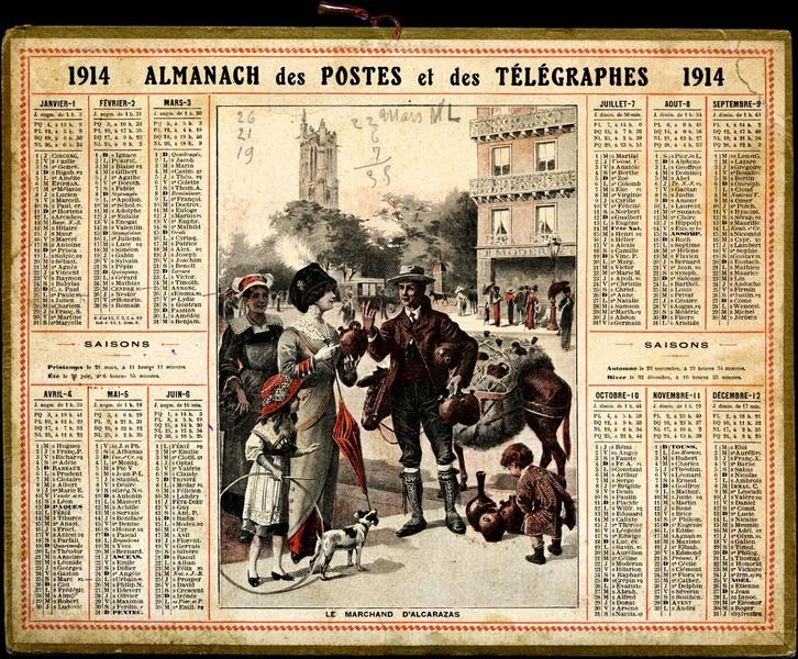 ALMANACH des Postes et des Télégraphes / 1914 (titre inscrit)_0
