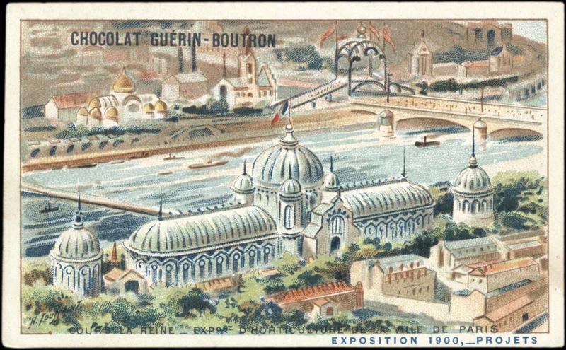 COURS LA REINE-EXPO D'HORTICULTURE DE LA VILLE DE PARIS / EXPOSITION Universelle 1900, -PROJETS (titre inscrit), Henri Toussaint, 1900
