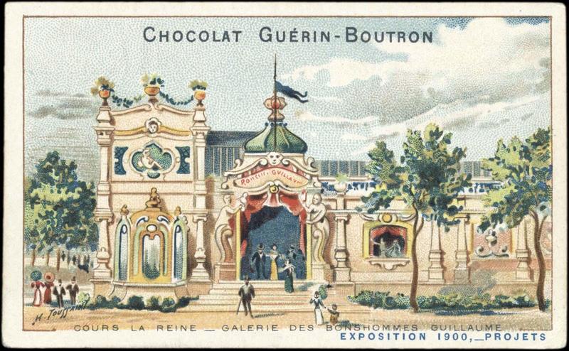 COURS LA REINE-GALERIE DES BONHOMMES GUILLAUME / EXPOSITION Universelle 1900, -PROJETS (titre inscrit), Henri Toussaint, 1900