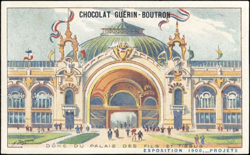 DOME DU PALAIS DES FILS ET TISSUS / EXPOSITION Universelle 1900, PROJETS (titre inscrit), Henri Toussaint, 1900