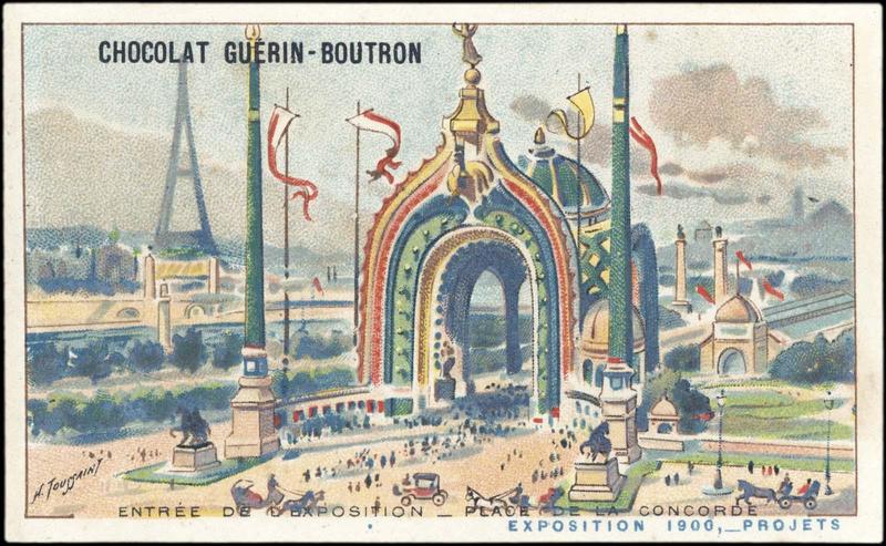 ENTREE DE L'EXPOSITION-PLACE DE LA CONCORDE / EXPOSITION Universelle 1900, -PROJETS (titre inscrit), Henri Toussaint, 1900