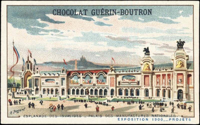 ESPLANADE DES INVALIDES-PALAIS DES MANUFACTURES NATIONALES. / EXPOSITION Universelle 1900, -PROJETS (titre inscrit)_0