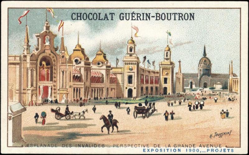 ESPLANADE DES INVALIDES - PERSPECTIVE DE LA GRANDE AVENUE / EXPOSITION Universelle 1900, -PROJETS (titre inscrit), Henri Toussaint, 1900