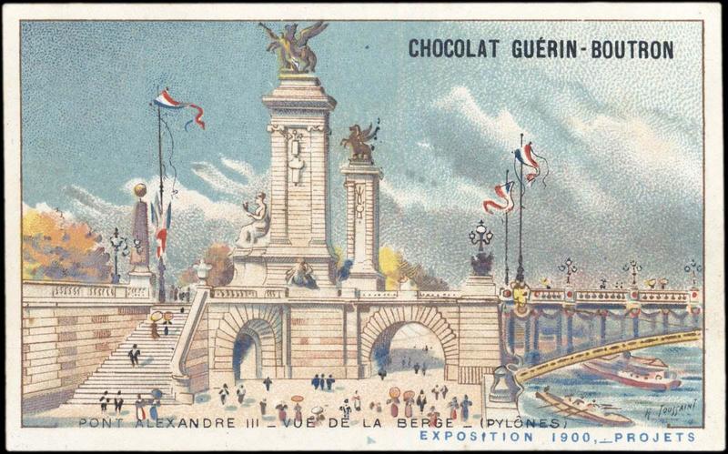 PONT ALEXANDRE III - DE LA BERGE - (PYLONES) / EXPOSITION Universelle 1900, -PROJETS (titre inscrit), Henri Toussaint, 1900