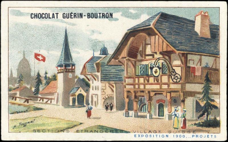 SECTIONS ETRANGERES VILLAGE SUISSE / EXPOSITION Universelle 1900, -PROJETS (titre inscrit), Henri Toussaint, 1900