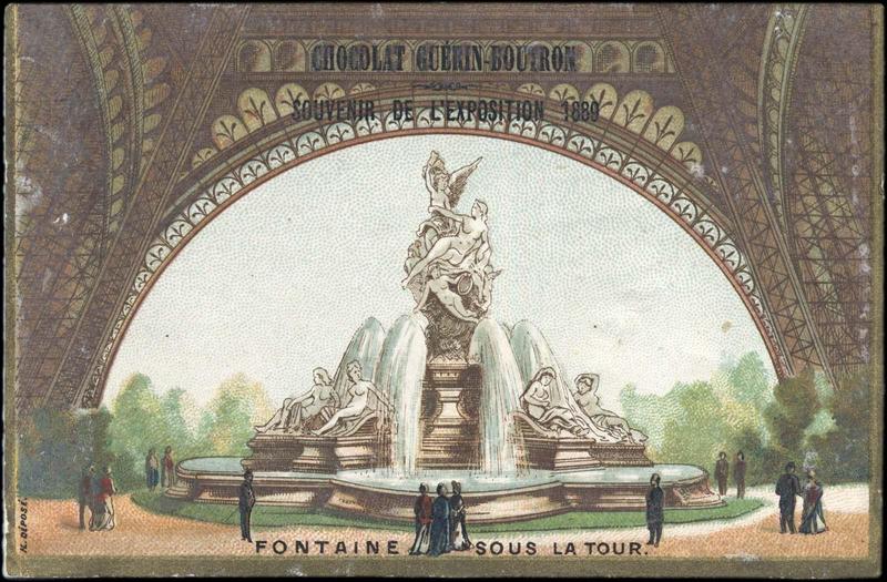 SOUVENIR DE L'EXPOSITION Universelle 1889. FONTAINE SOUS LA TOUR (titre inscrit)_0