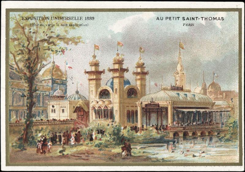 EXPOSITION UNIVERSELLE 1889 / Restaurant et Brasserie Tantoville prise du Lac, / Bolivie et Galerie des Beaux-Arts (titre inscrit)_0