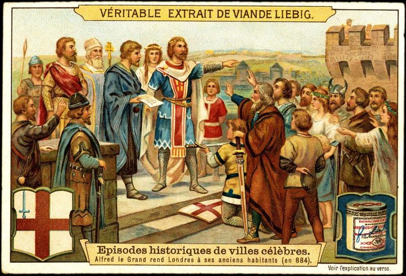Episodes historiques de villes célèbres. Alfred le Grand rend Londres à ses anciens habitants (en 884)  (titre inscrit)_0