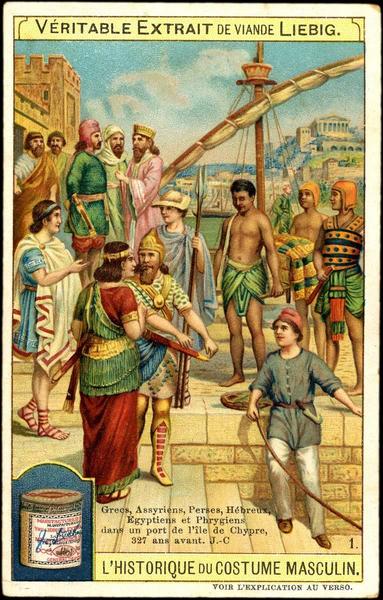 Grecs, Assyriens, Perses, Hébreux, égyptiens et Phrygiens dans un port de l'île de Chypre, 327 avant. J.-C. 1 (titre inscrit)_0