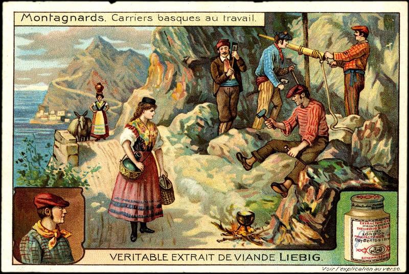 Montagnards.Carriers basques au travail (h.g.) (titre inscrit)_0