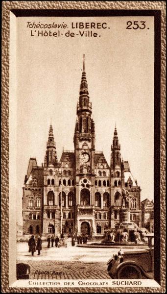 253. / Tchécoslovaquie. LIBEREC. / L'Hôtel-de-Ville (titre inscrit)_0