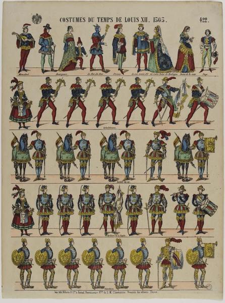COSTUMES DU TEMPS DE LOUIS XII. 1505 (titre inscrit)_0