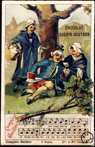 Compère Guilleri soigné par deux jeunes filles (titre factice)_0