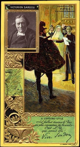 Victorien Sardou, répétition de patrie à la Comédie française (titre inscrit)_0