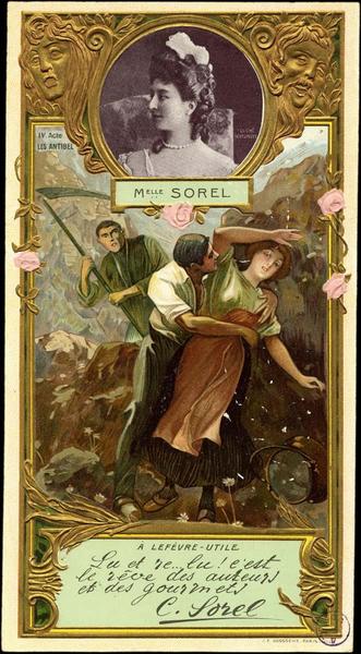 Melle sorel, acte IV, les Antibel (titre inscrit)_0