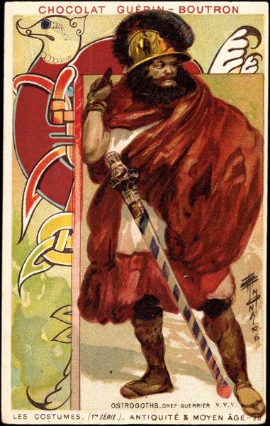 OSTROGOTHS-CHEF-GUERRIER / LES COSTUMES- (1re SERIE) - ANTIQUITE ET MOYEN AGE-29 (titre inscrit)_0