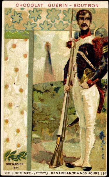 GRENADIER / 1814 / LES COSTUMES- (1re SERIE) - ANTIQUITE ET MOYEN AGE-116 (titre inscrit)_0