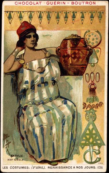 KABYLIE / XIXe SIECLE / LES COSTUMES- (1re SERIE) - ANTIQUITE ET MOYEN AGE-134 (titre inscrit)_0