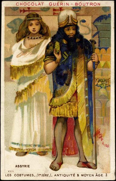 LES COSTUMES- (1ERE SÉRIE) - ANTIQUITÉ & MOYEN AGE.3.ASSYRIE (titre inscrit)_0