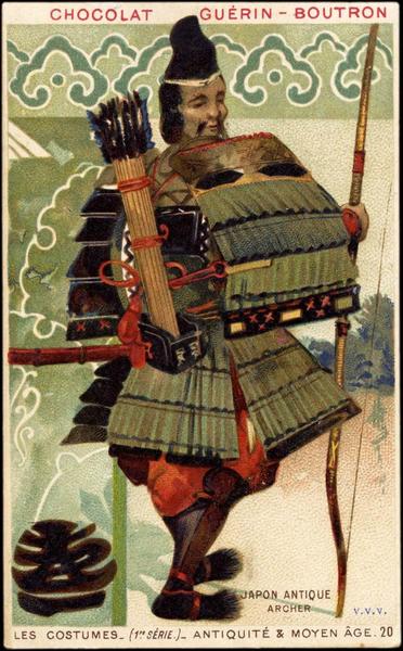 LES COSTUMES- (1ERE SÉRIE) - ANTIQUITÉ & MOYEN AGE.20.JAPON ANTIQUE / ARCHER (titre inscrit)_0