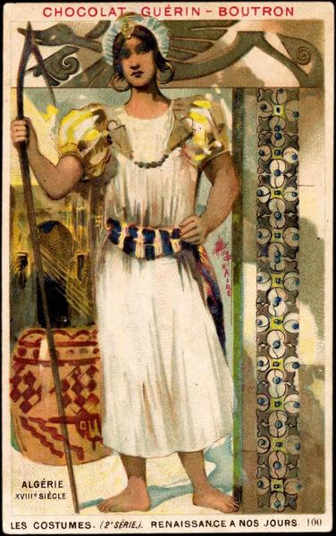 LES COSTUMES- (2è SÉRIE) - RENAISSANCE A NOS JOURS.100.ALGERIE / XVIIIé SIECLE (titre inscrit)_0