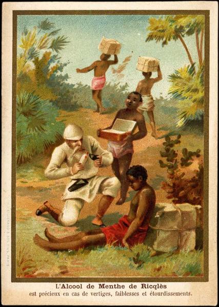 L'Alcool de menthe de Ricqlès / est précieux en cas de vertiges, faiblesses et étourdissements (titre inscrit)_0