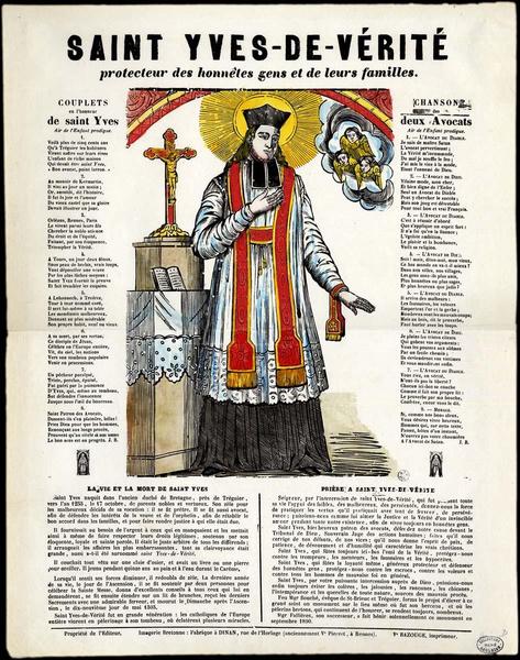 SAINT YVES DE-VERITE / PROTECTEUR DES HONNETES GENS ET DE LEURS FAMILLES (titre inscrit)_0