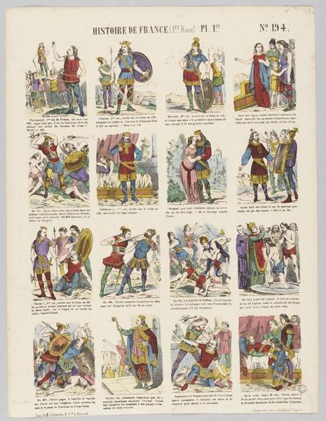 HISTOIRE DE FRANCE (1er. Race) Pl 1re (titre inscrit)_0