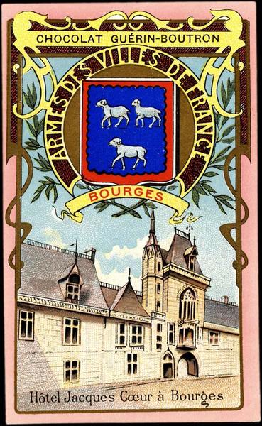ARMES DES VILLES DE FRANCE / BOURGES / Hôtel Jacques Coeur à Bourges (titre inscrit)_0