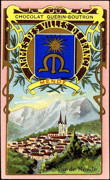 ARMES DES VILLES DE FRANCE / MENDE / Vue de Mende (titre inscrit)_0