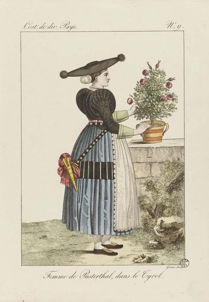 Femme de Pusterthal, dans le Tyrol (titre inscrit)_0