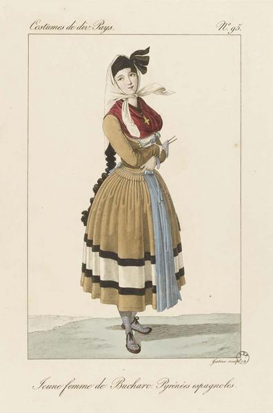 Jeune femme de Bucharo. Pyrénées espagnoles (titre inscrit)_0