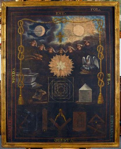 Tableau de chapitre du quatrième ordre ou tapis de loge (titre factice)_0