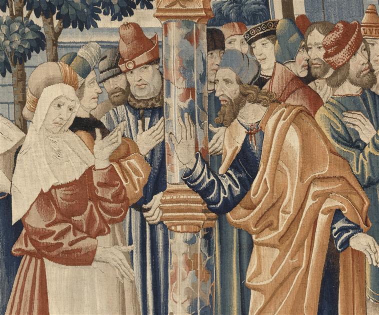 Légende de saint Etienne (scène 01 et 02) : Désignation et ordination des premiers diacres de l'Eglise, parmi lesquels Etienne_3