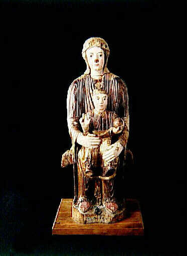 Statue : Vierge à l'Enfant en majesté (Auvergne)_4