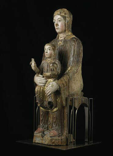Statue : Vierge à l'Enfant en majesté (Auvergne)_1