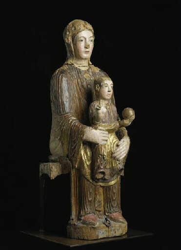 Statue : Vierge à l'Enfant en majesté (Auvergne)_2
