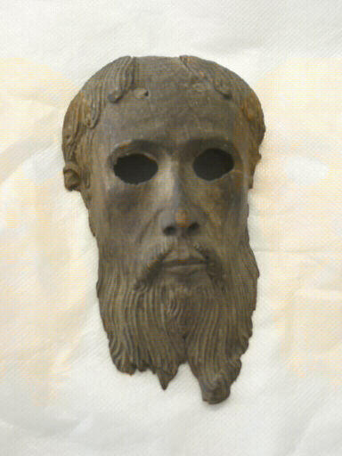 Figure d'applique : tête d'homme barbu, 17e siècle