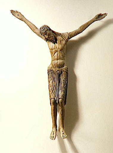 Statue de Christ en croix (commanderie des chevaliers de Saint-Jean du Puy)_1