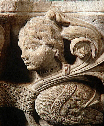 Chapiteau double à sirènes (abbatiale Saint-Denis)_6