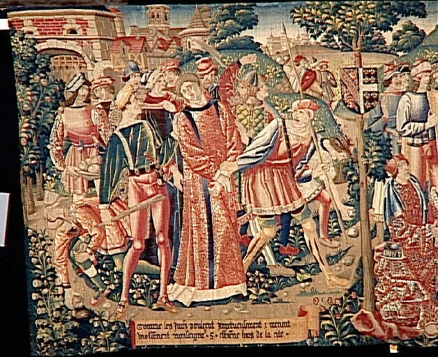 Légende de saint Etienne (scène 06) : Saint Etienne mené au supplice_1