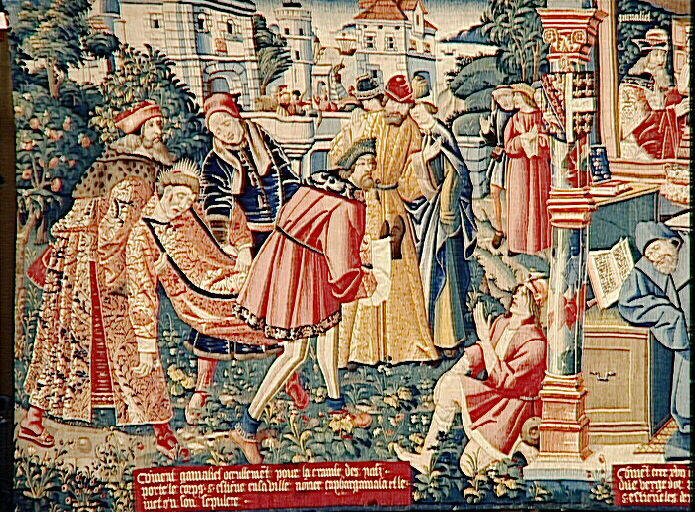 Légende de saint Etienne (scène 09) : Gamaliel ensevelit le saint_1