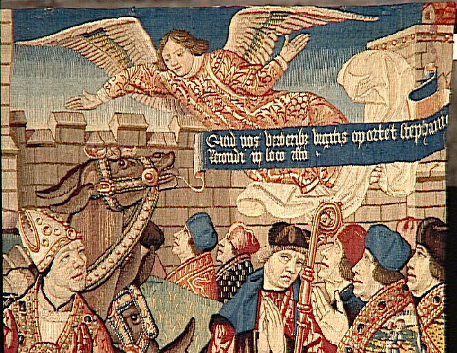 Légende de saint Etienne (scène 18) : Miracle des mules rétives qui indiquent où doit être enseveli le corps de saint Etienne_5