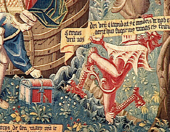 Légende de saint Etienne (scène 15, 16, 17) : Une noble femme de Constantinople ramène le corps de son mari, mort à Jérusalem, et emporte par erreur celui de saint Etienne_5