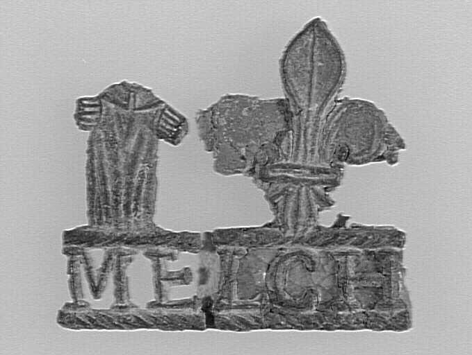 Enseigne de pèlerinage, couronne votive (fragment)_0