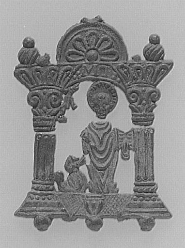 ENSEIGNE DE PELERINAGE : SAINT FIACRE (?)_0