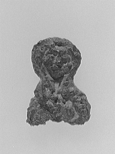 FRAGMENT D'ENSEIGNE DE PELERINAGE : BUSTE DE PERSONNAGE_0