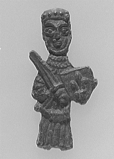 FRAGMENT D'ENSEIGNE PROFANE OU D'AFFIQUE : CHEVALIER_0